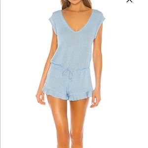 Annika Romper in Powder Blue by Beach Bunny